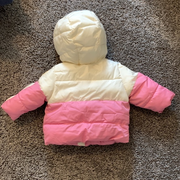 Old Navy Baby Pink and White Puffer Coat 0-3 Month EUC - Picture 4 of 4